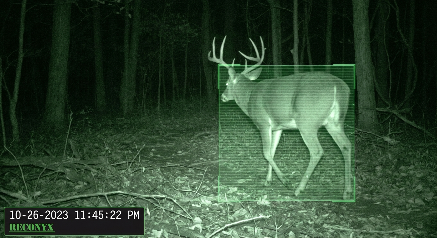 AI analyzing trail camera photo